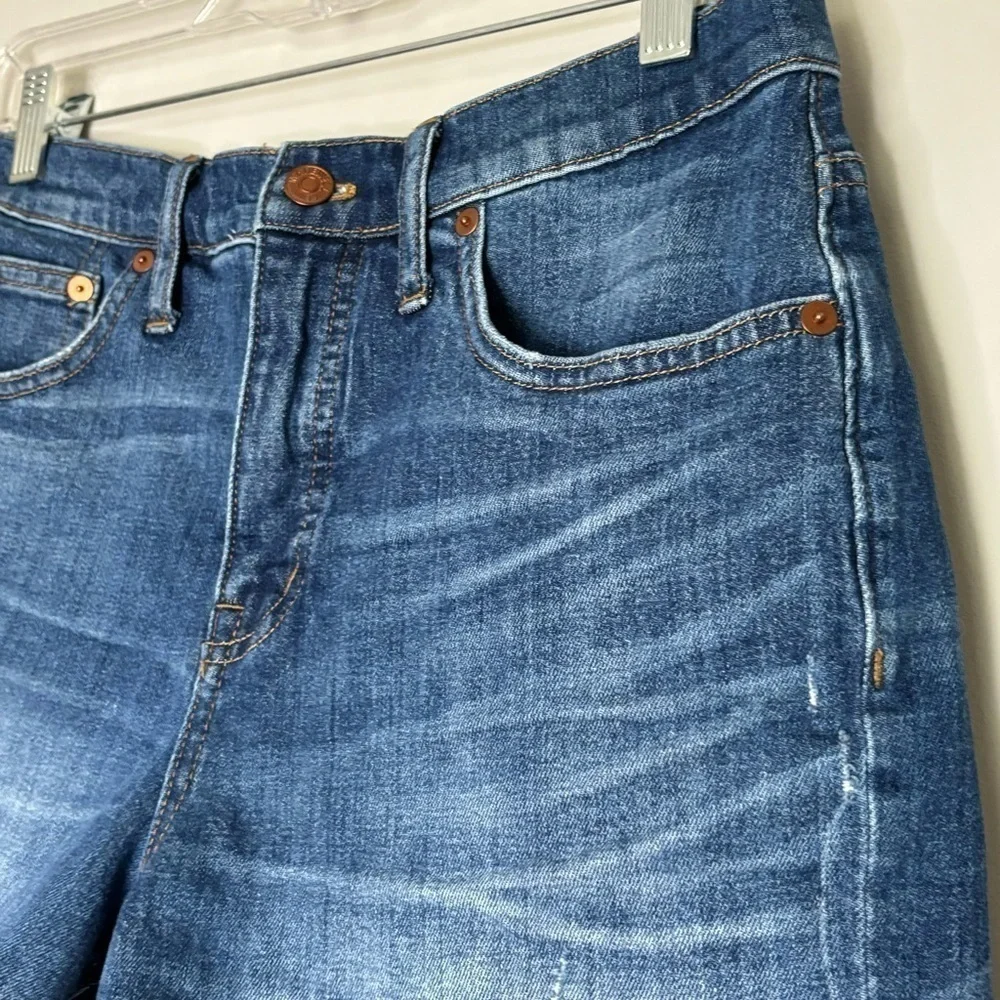 Madewell High-Rise Denim Shorts in Glenoaks Wash: Cutoff Edition, Size 28